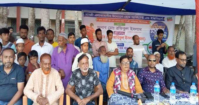 কিশোরগঞ্জের নানশ্রীতে এসএসসি-২০১২ ব্যাচের উদ্যেগে অনুষ্ঠিত ফুটবল টূর্নামেন্ট