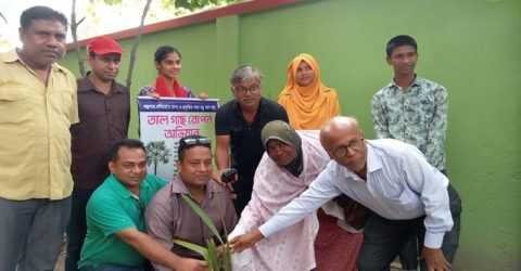 কিশোরগঞ্জে শুকতারার তালগাছ রোপন