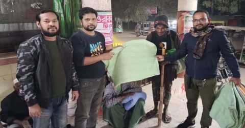 কিশোরগঞ্জে এসএসসি ২০০৭ এবং এইচএসসি ২০০৯ ব্যাচের উদ্যোগে কম্বল বিতরণ