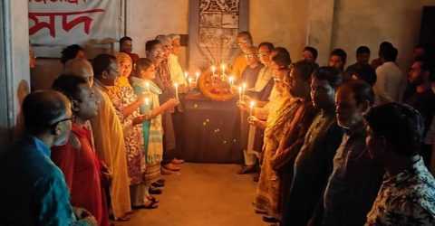 ২৫ মার্চ গণহত্যা দিবসে জাসদের আলোক প্রজ্বলন ও শ্রদ্ধা।